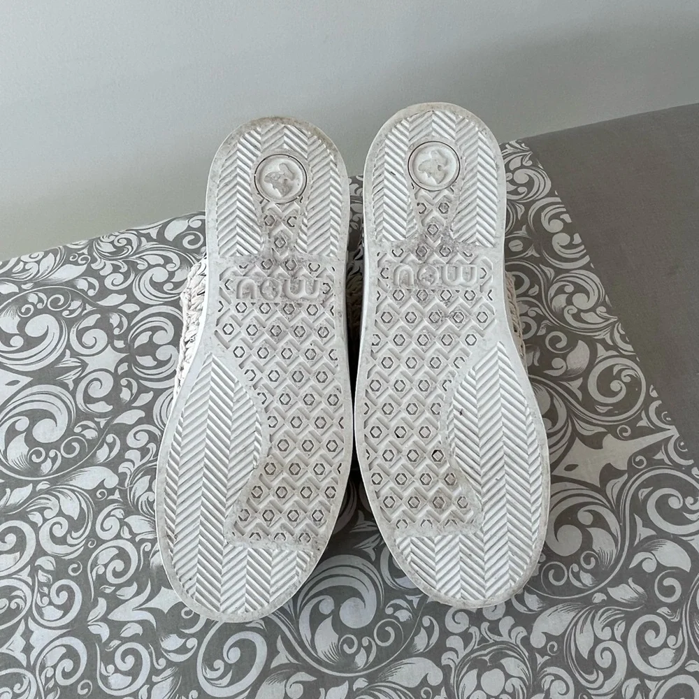 Mou Special Leather White Summer Eskimo Sneakers - Picture 4 of 7